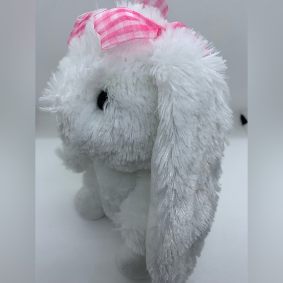AURORA White Bunny With Pink Bows - Picture 6 of 10